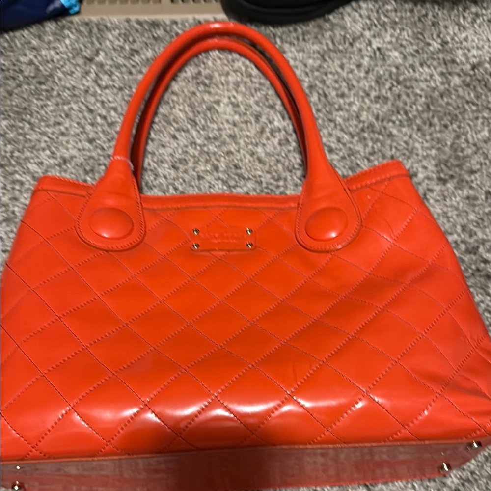 KATE SPADE RARE Patent Leather Tutti Frutti Maryanne bag tote SHINE in o… - Picture 2 of 8